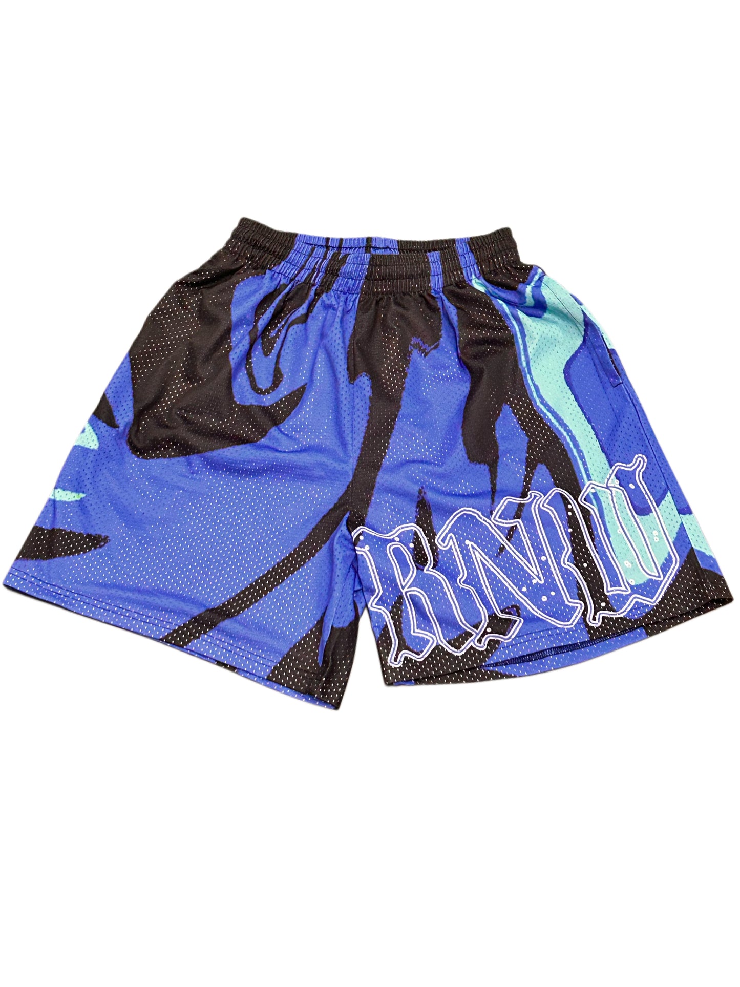 Blue Mesh Shorts