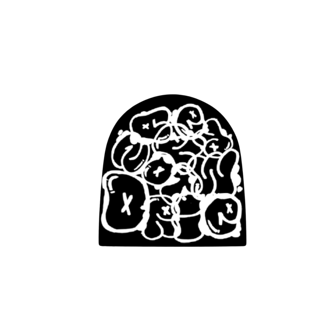 Scramble Beanie Black/White