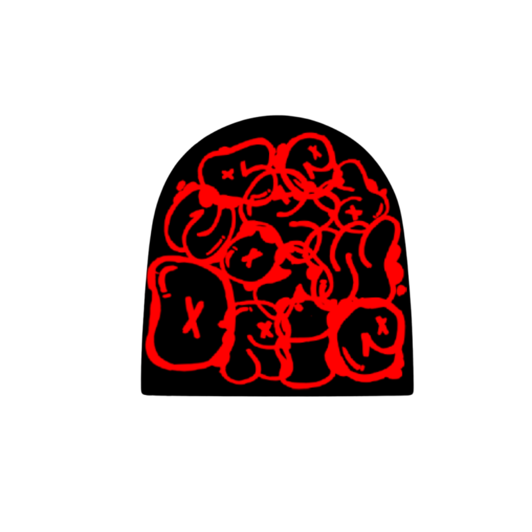 Scramble Beanie Red/Black