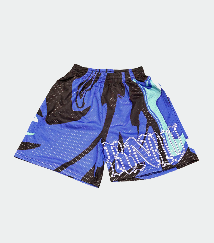 Blue Mesh Shorts