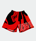 Red Mesh Shorts